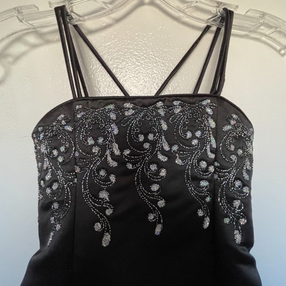 PRIMROSE Made in USA Little GIRLS Black and Silver FORMAL DRESS Size 6 - Picture 6 of 8